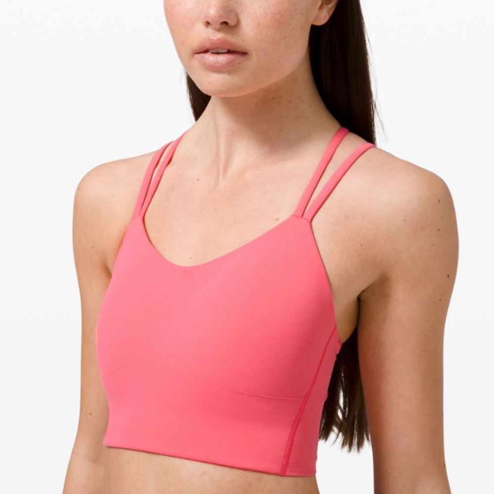 Lululemon Like A Cloud Longline Bra Guava Pink Size 6